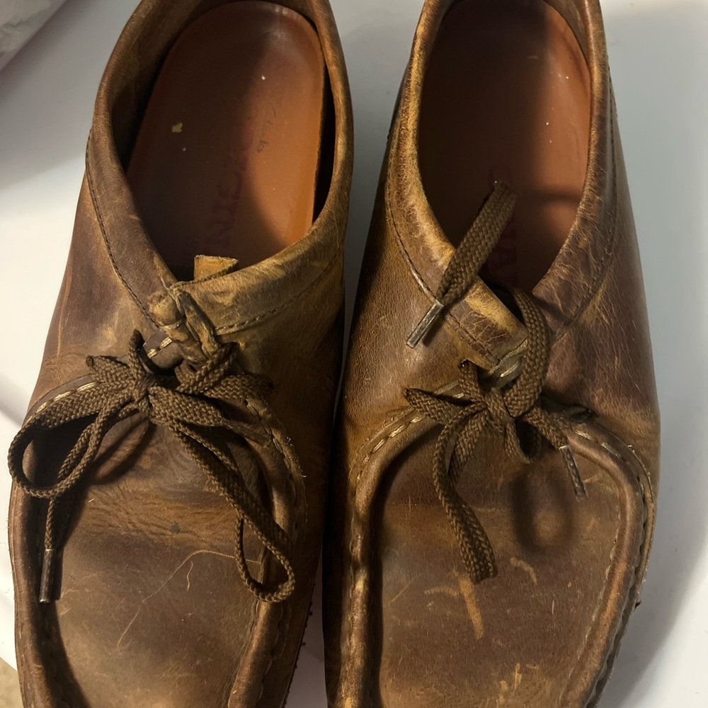 Clarks Brown Chukka Boots Suede Casual